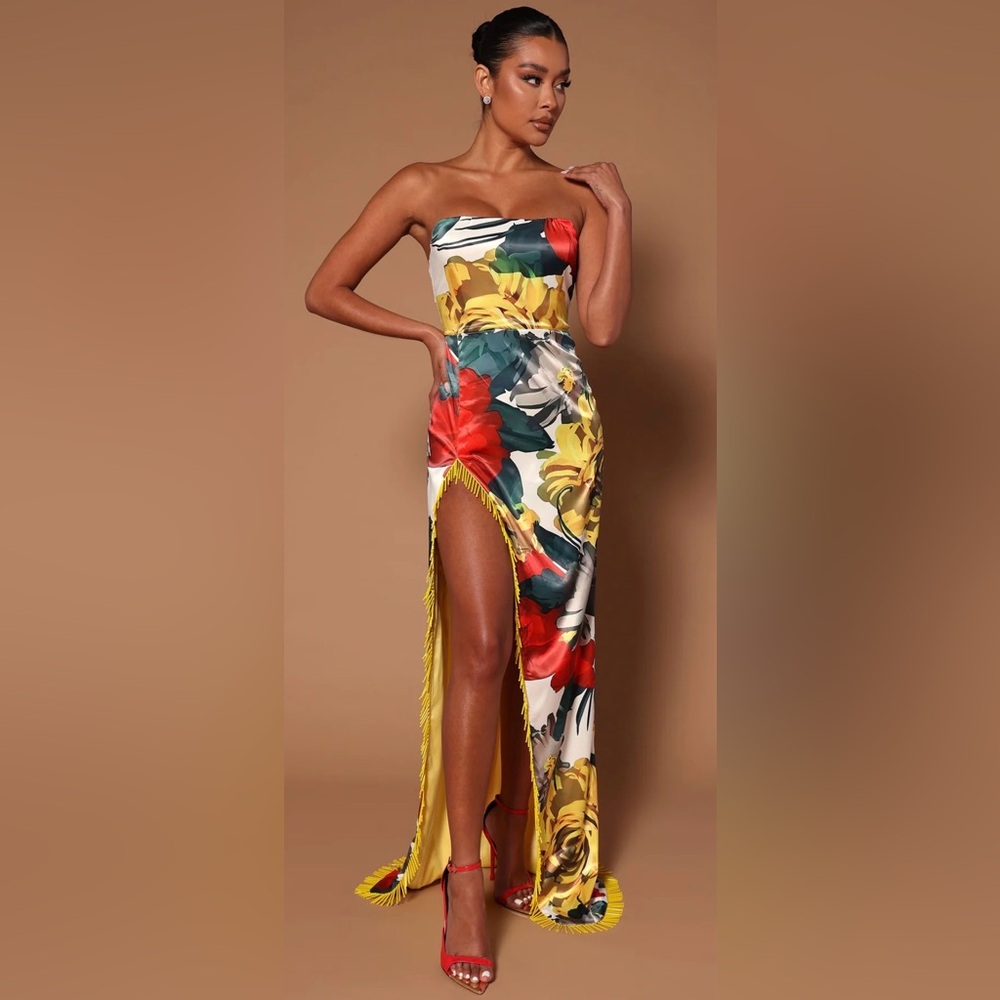 Fashion Nova Multicolor Floral Dress